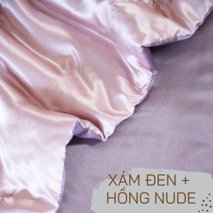 Xám đen + hồng nude