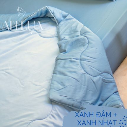 Xanh nhạt + xanh đậm